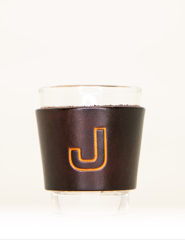 Block Font Shot Glass