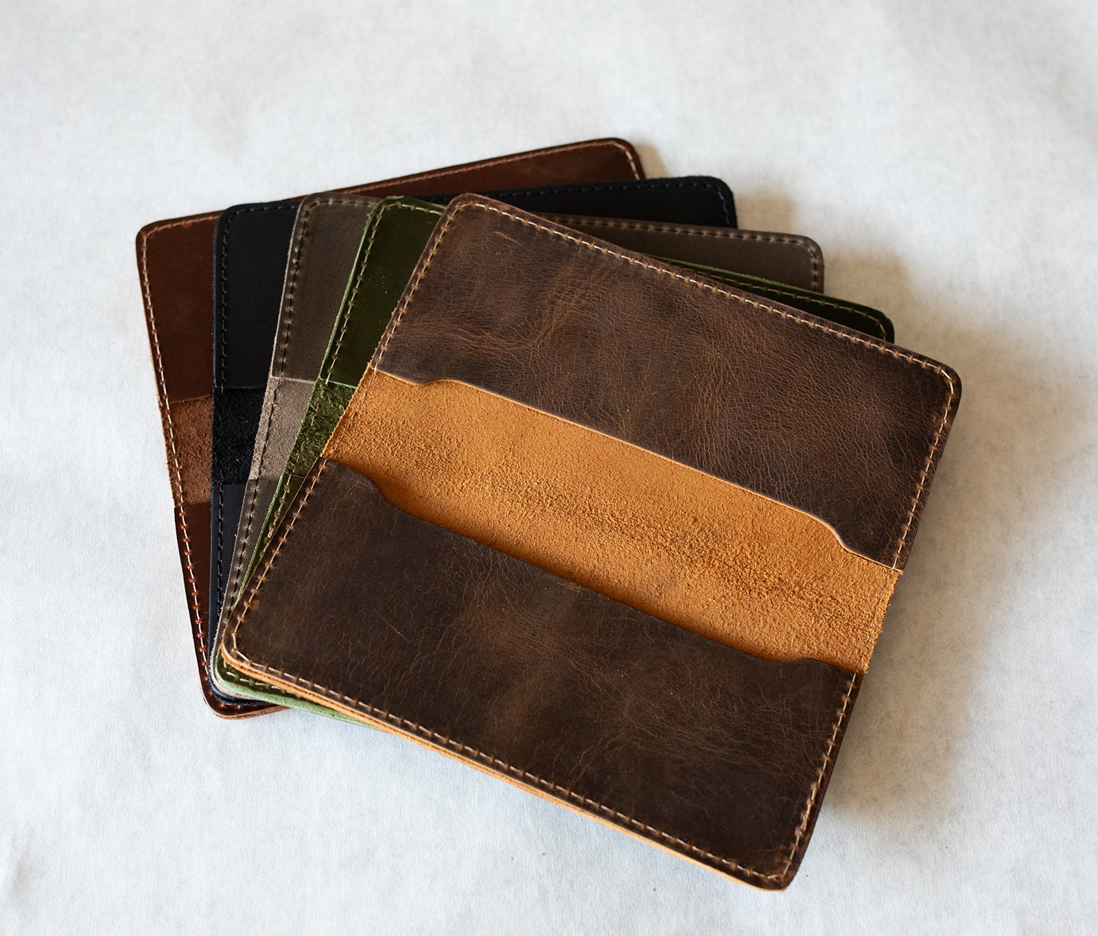 Leather Check Book Cover