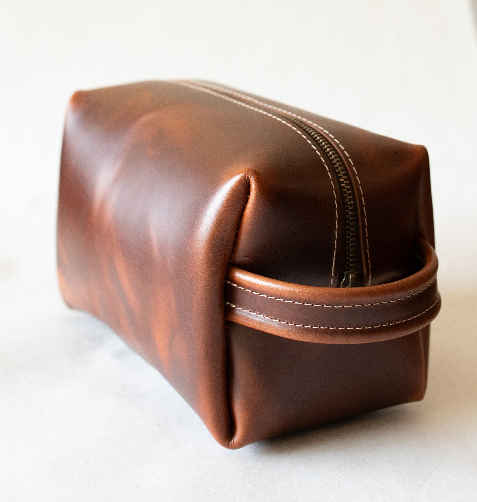 Leather Dopp Kit - Gentleman's Travel Kit