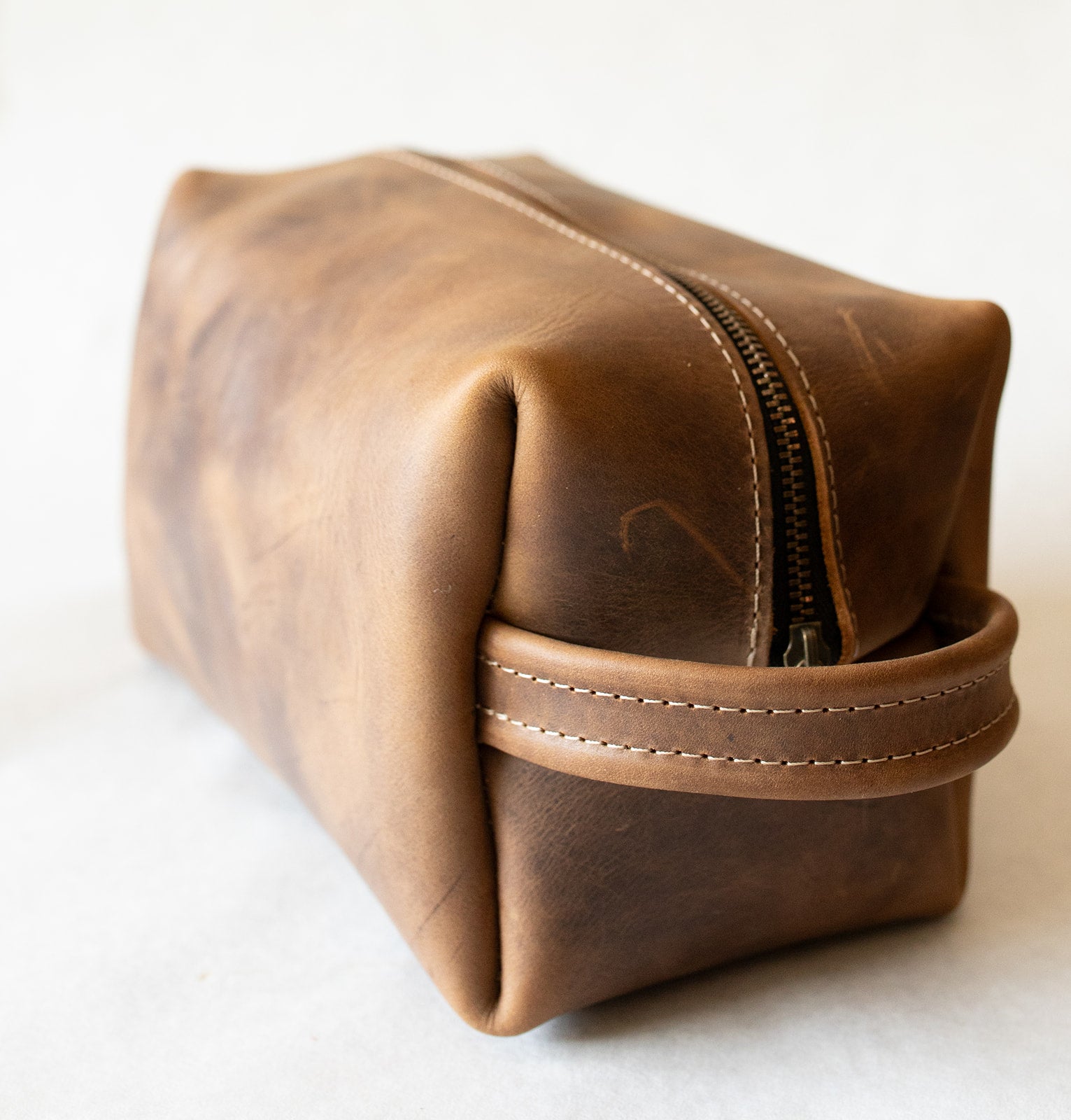 Leather Dopp Kit - Gentleman's Travel Kit