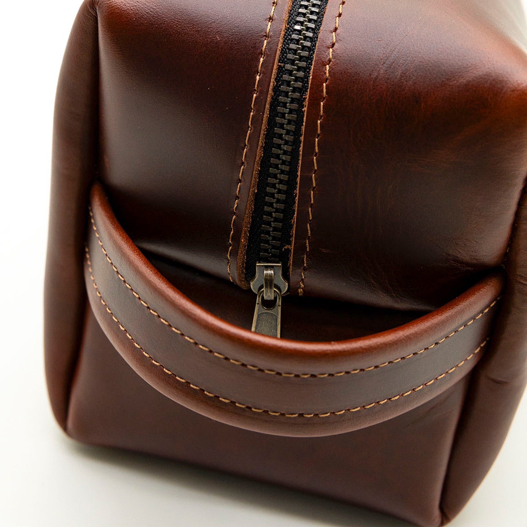 Leather Dopp Kit - Gentleman's Travel Kit