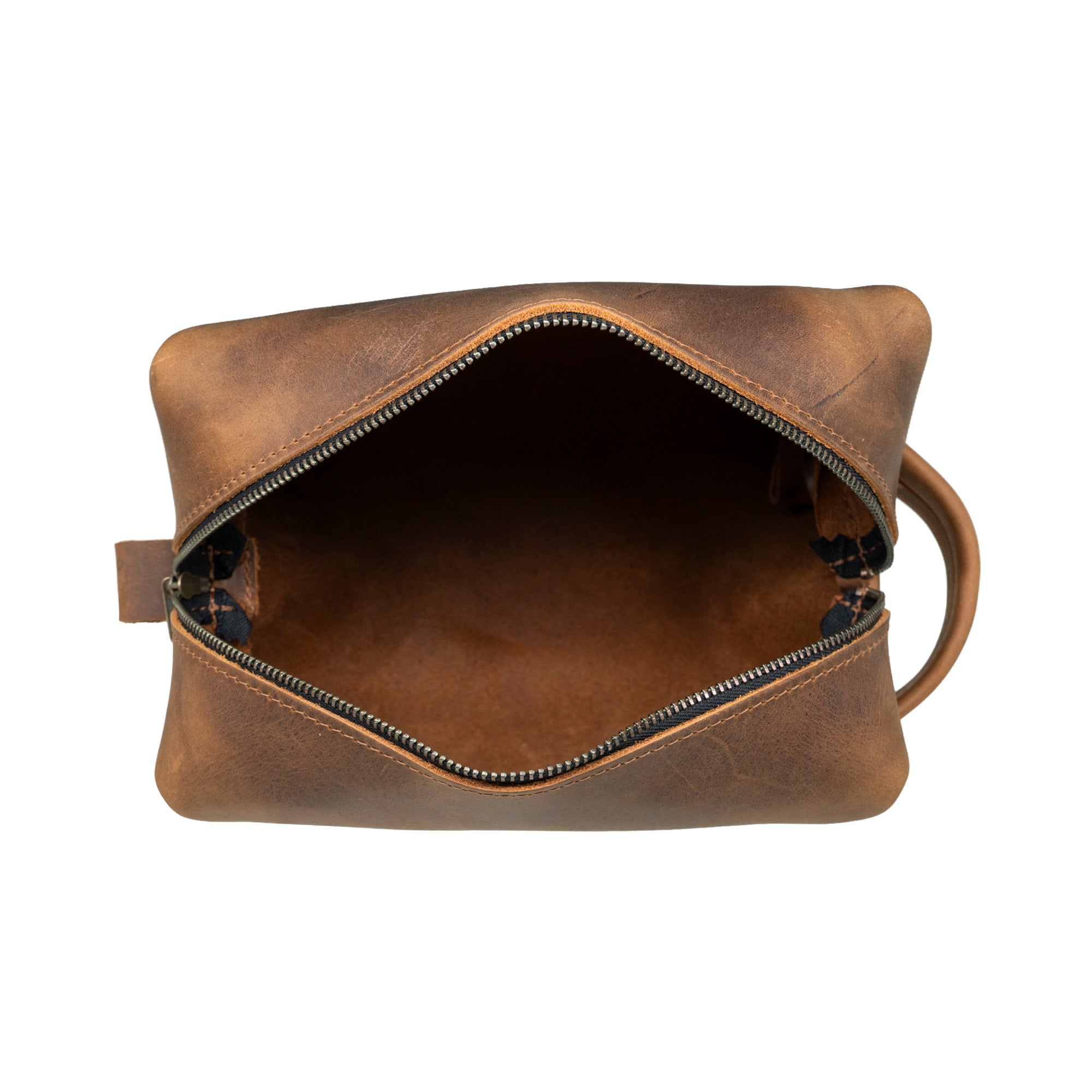 Leather Dopp Kit - Gentleman's Travel Kit