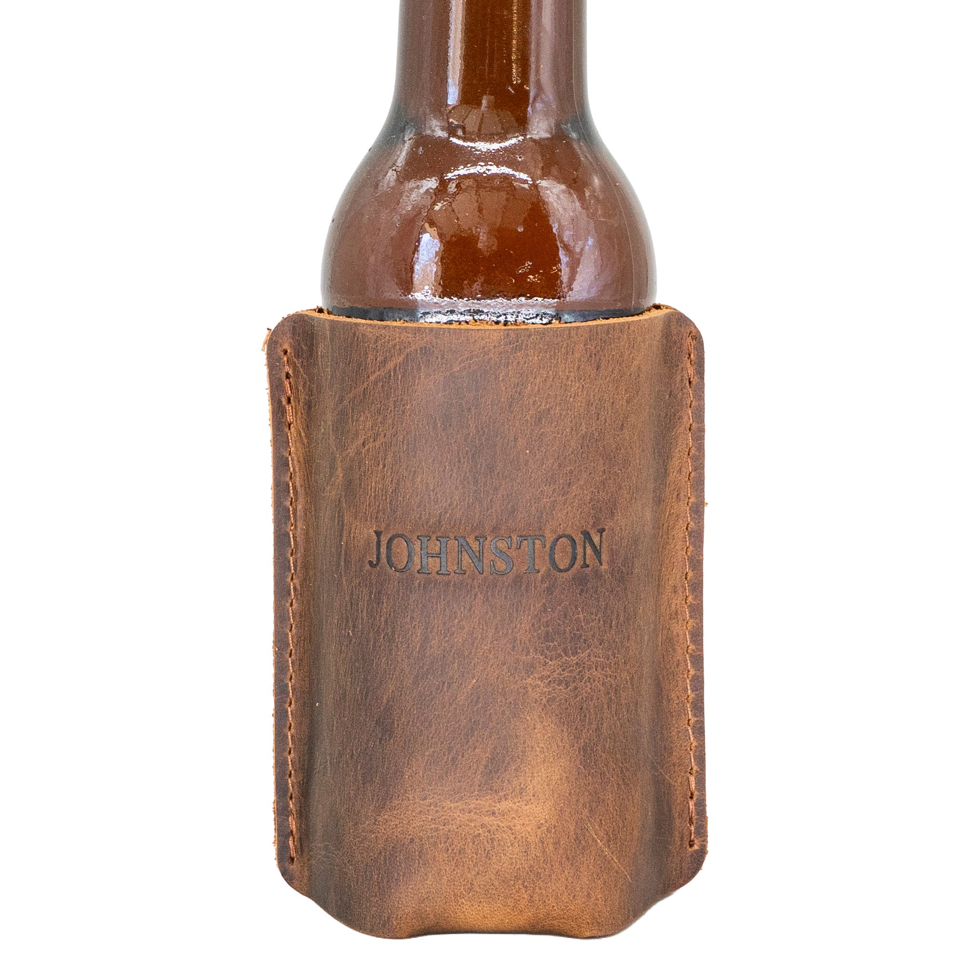 Sewn Can Cooler | Full Grain Leather Handcrafted – Lindy Leather