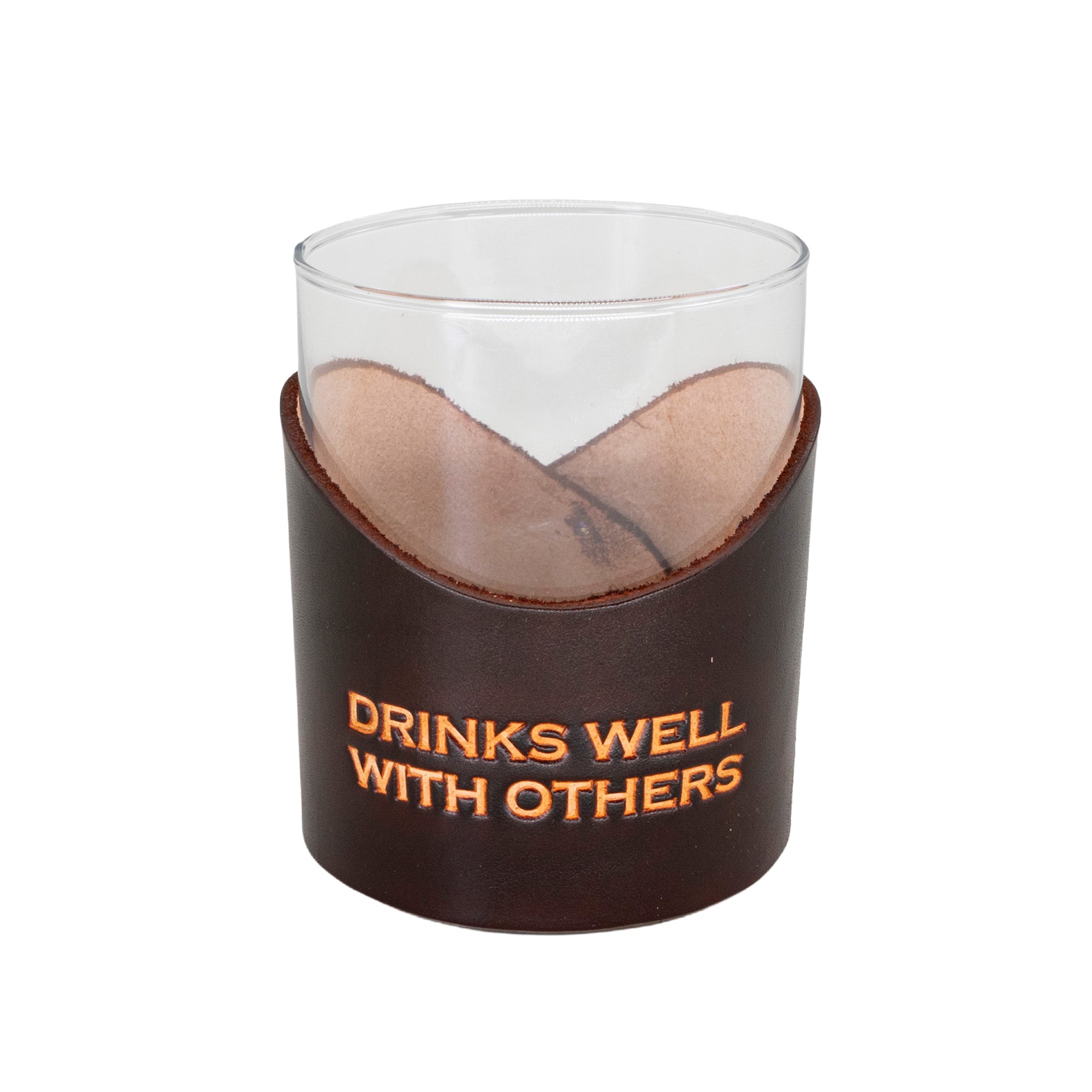 "Drinks Well With Others" Whiskey Glass
