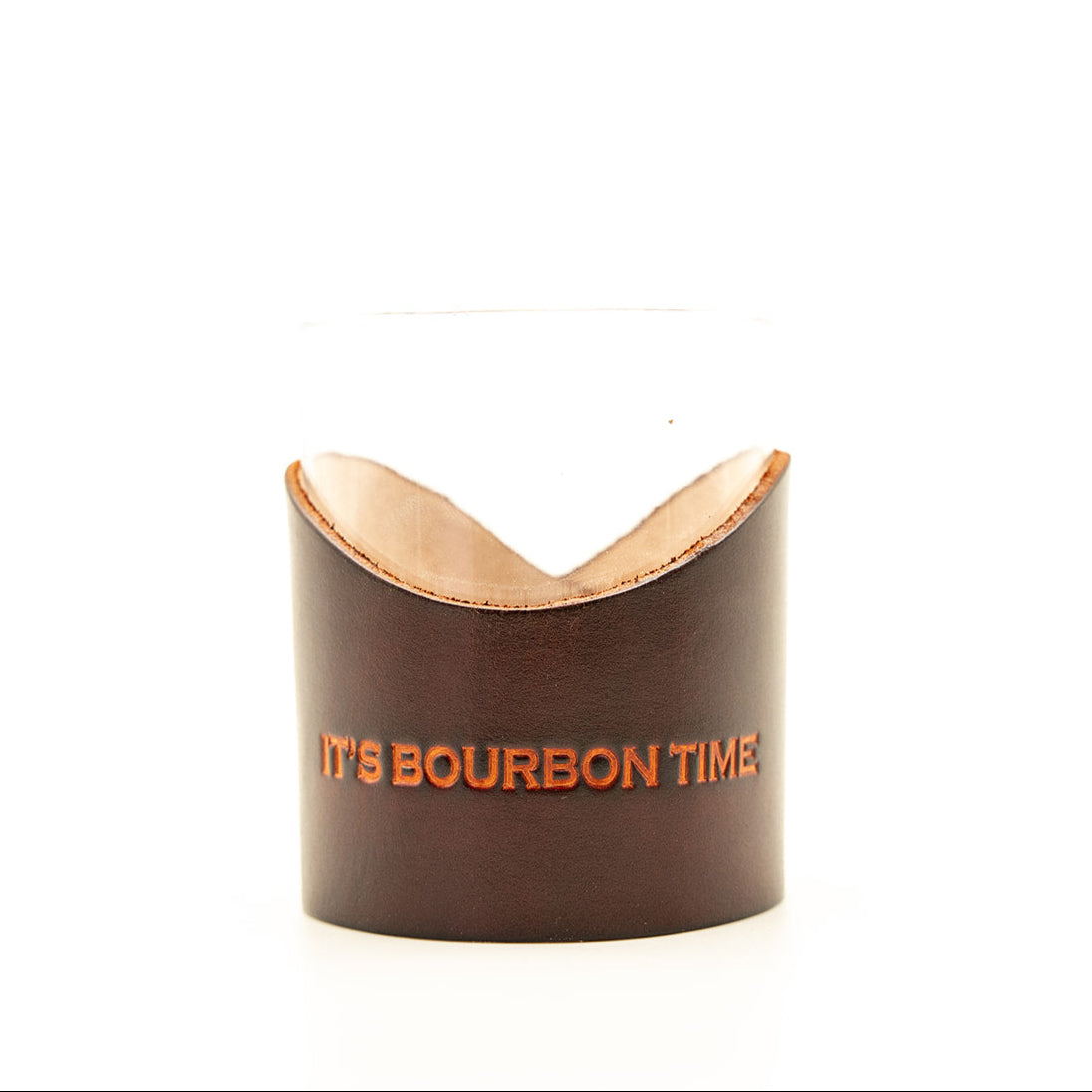It's Bourbon Time Whiskey Glass