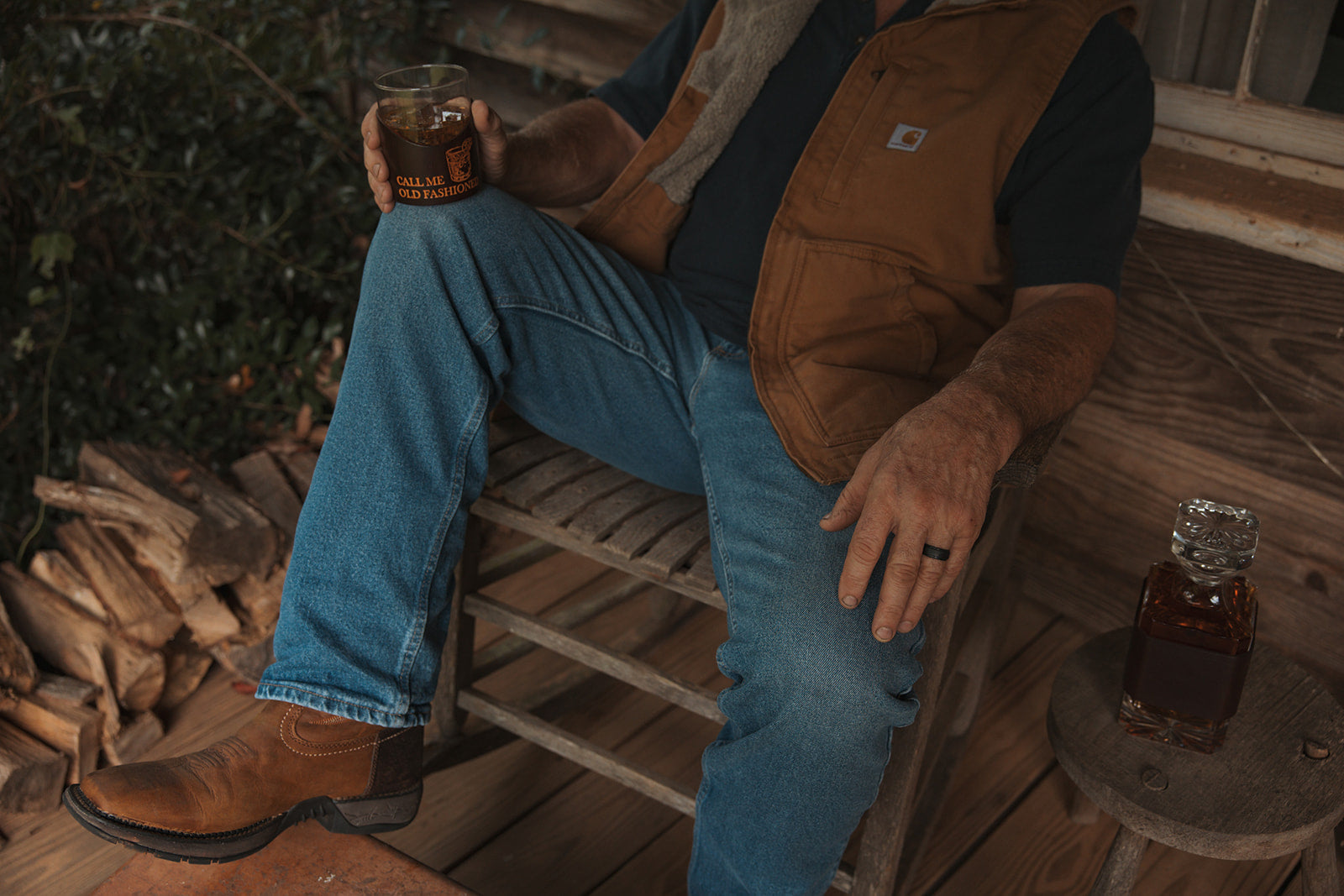 "Call Me Old Fashioned" Whiskey Glass