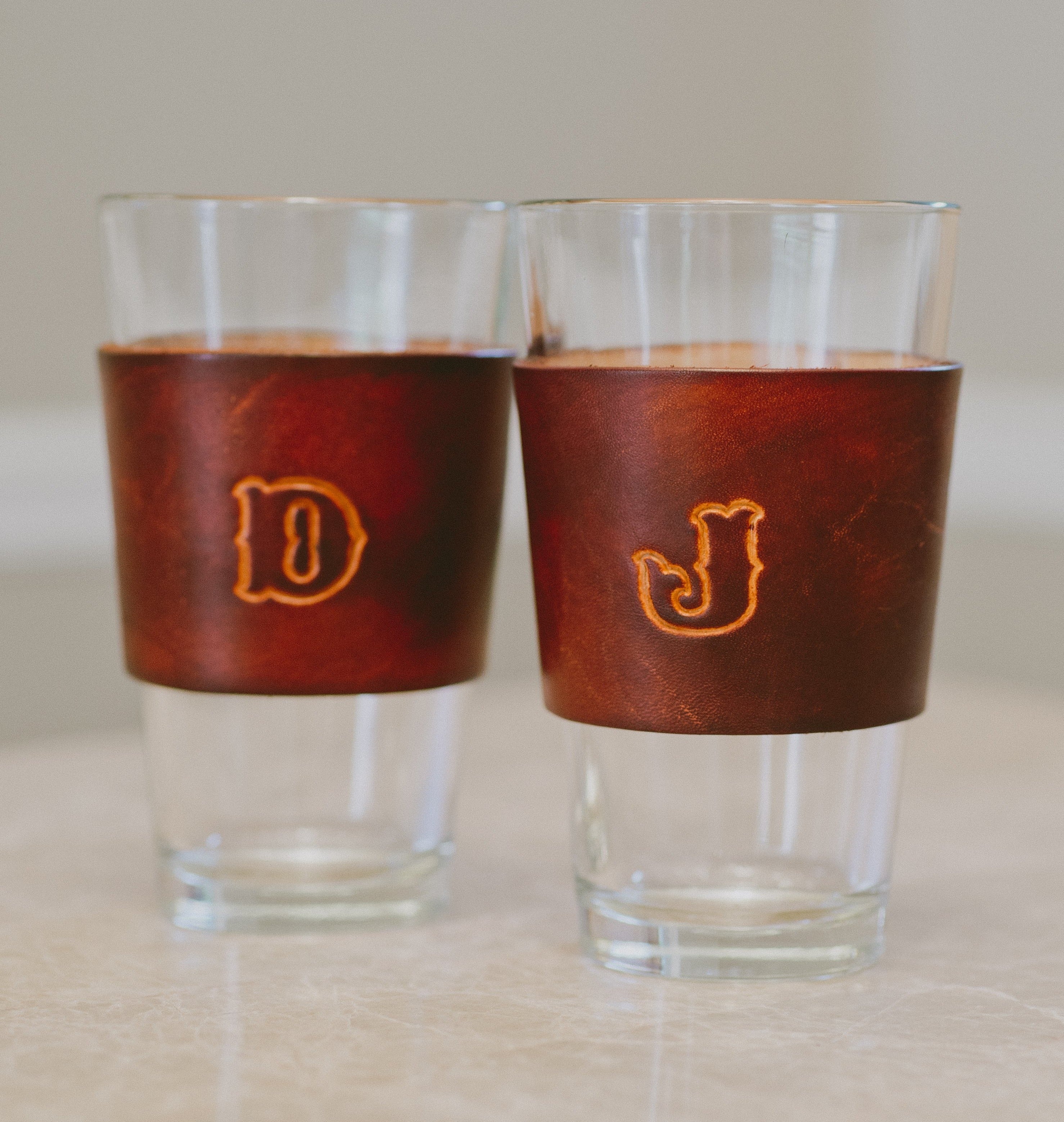 Large Initial Pint Glass