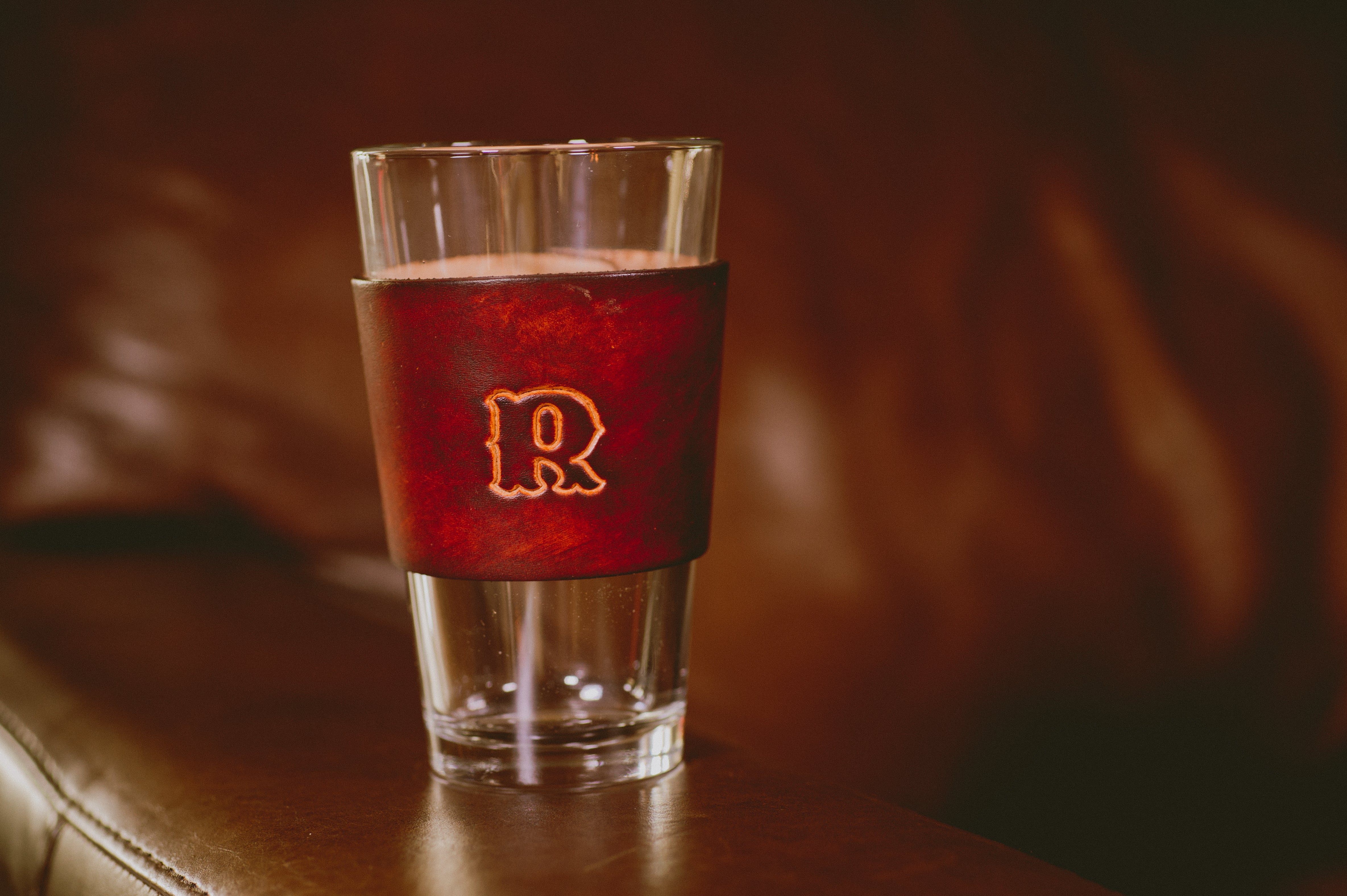 Large Initial Pint Glass